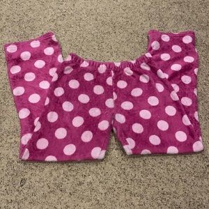 Pink pajama pants